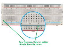 Load image into Gallery viewer, Tektrum Solderless Experiment Plug-In Breadboard Kit With Pre-Formed Solid Jumper Wires For Proto-Typing Circuit (830 Tie-Points)
