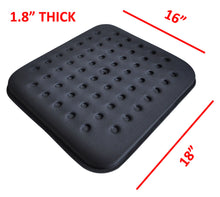 Load image into Gallery viewer, Tektrum Thick Orthopedic Cool Gel Seat Cushion with Cooling Vents for Wheelchair, Office, Home, Car – Relief for Back Pain, Sciatica, Prostate, Tailbone, Postnatal and Postoperative Pain (TD-GS1201-BLK)
