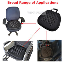 Load image into Gallery viewer, Tektrum Portable Cool Gel Orthopedic Seat Cushion with Massage Convexes for Wheelchair, Office, Home, Car – Relief for Sweaty Bottom, Sciatica, Coccyx, Back Pain, Hip Pain, Leg Pain (TD-GS1211-BLK)
