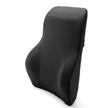 Load image into Gallery viewer, Tektrum Full Lumbar Entire Back Support Cushion for Home/Office Chair, Car Seat - Washable Cover, Ergonomic Thick 3D Design Fit Body Curve - Back Pain Relief, Improve Posture - Black (TD-QFC024-BLK)
