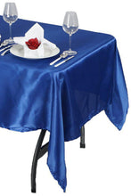 Load image into Gallery viewer, Tektrum Square Silky Satin Tablecloth - Premium Fabric - Best for Wedding Party Banquet Events Restaurant Kitchen Dining Decoration - Royal Blue Color
