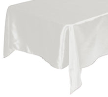 Load image into Gallery viewer, Tektrum Square Silky Satin Tablecloth - Premium Fabric - Best for Wedding Party Banquet Events Restaurant Kitchen Dining Decoration - White Color
