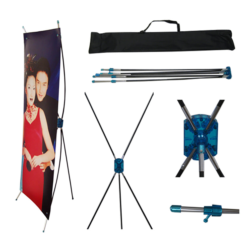 Tektrum 24 X 63 Inches Tripod X Banner Stand, Single Piece Design - for Trade Show/Store Display