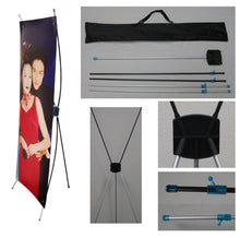 Load image into Gallery viewer, Tektrum 24 X 63 Inches Tripod X Banner Stand, Classic Design - for Trade Show/Store Display
