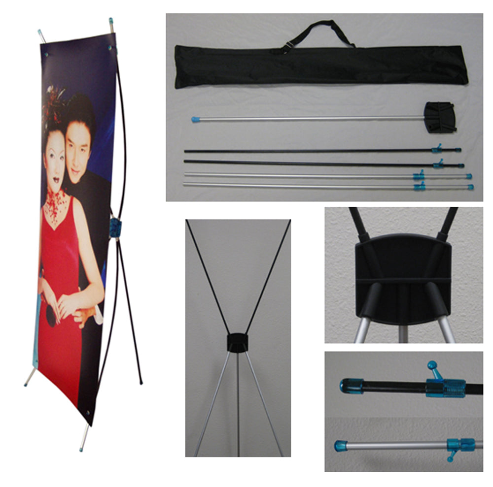 Tektrum 24 X 63 Inches Tripod X Banner Stand, Classic Design - for Trade Show/Store Display