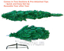 Load image into Gallery viewer, Tektrum 4-Feet Artificial Christmas Fir Pencil Tree with Tapered Branch Tips, Solid Metal Stand for Christmas/Holiday/Party - Slim Slender Tree for Small Spaces (TD-SYCT-1610A)

