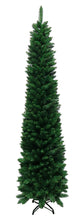 Load image into Gallery viewer, Tektrum 8-Feet Artificial Christmas Fir Pencil Tree with Tapered Branch Tips, Solid Metal Stand for Christmas/Holiday/Party - Slim Slender Tree for Tight Spaces (SYCT-1610E)
