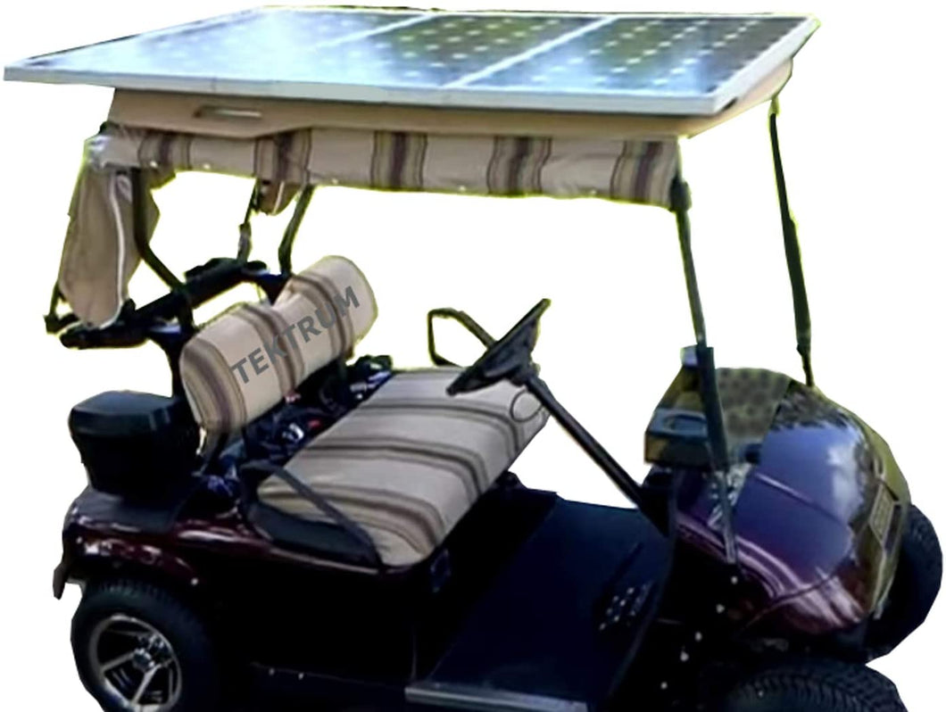 Tektrum Universal 120 watt 120w 36v Solar Panel Battery Charger Kit for Golf Cart - Charge While Driving, Save Electricity Bill, Extend Battery Life, Emergency