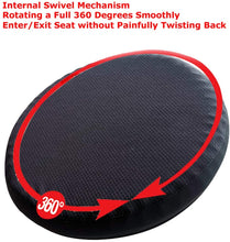 Load image into Gallery viewer, Tektrum Orthopedic Elastic Firm Swivel Gel Seat Cushion Rotatory Chair Pad with 360 Degree Rotation for Home, Office, Chairs, Car - Relief for Sweaty Bottom, Hip Pain – Portable, Comfortable (19036)
