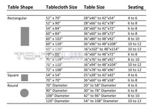 Load image into Gallery viewer, Tektrum 108 inch Round Silky Satin Tablecloth - Premium Fabric - Best for Wedding Party Banquet Events Restaurant Kitchen Dining Decoration - White Color
